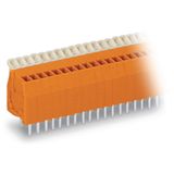 PCB terminal block push-button 0.5 mm² orange