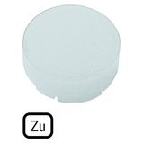 Button lens, raised white, TO