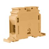 Screw terminal block 70mm2, panel mounting, beige color