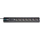 Primera-Tec 19.500A extension lead with surge protection 7-way black 2m H05VV-F 3G1,5