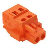 1-conductor female connector CAGE CLAMP® 2.5 mm² orange