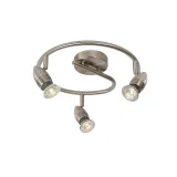 CARO-LED Spot Bow 3xGU10/5W Satin Nickel