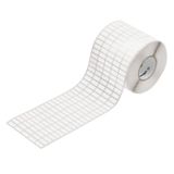 Device marking, Self-adhesive, halogen-free, 18 mm, Polyester, white