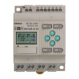 Programmable relay, 100-240 VAC supply, 6x 100-240 VAC inputs, 4x relay outputs 5 A, RTC, LCD display ZEN 3003F