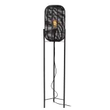 Lucide HERMINE - Floor lamp - Ø 30 cm - 1xE27 - Black