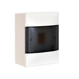 LEGRAND 1X4M SURFACE CABINET SMOKED DOOR EARTH TERMINAL BLOCK