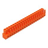 THT female header straight Pin spacing 5.08 mm orange