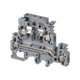 MODULAR TERMINAL BLOCKS, FUSE, SCREW CLAMP TERMINAL BLOCK, GRAY, PRODUCT SPACING .314 IN [8 MM], 2 POSITION, SCREW TERMINAL, SIGNAL