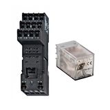 SET: Plug-in Relay, 4 CO, 5A, 230VAC and Socket