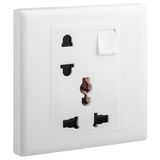 1GANG MULTISTANDARD + Euro / US SWITCHED SOCKET