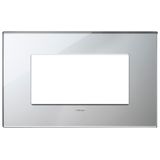 Plate 4M mirror glass ice silver
