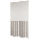 Rearwall, ventilated, HxW=2000x1100mm, IP42, grey