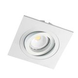 Helium Recessed Light White Squared