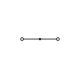 2-conductor through terminal block 6 mm² suitable for Ex e II applicat