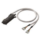 PLC-wire, Digital signals, 10-pole, Cable LiYY, 2 m, 0.14 mm²