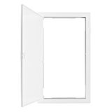 Plastic frame for BK085, 3-rows, IP40, white door