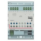 Attuatore DIN 3 uscite + 2 x 0-10V bus