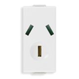 2P+E 10A Argentinian SICURY outlet white