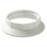 Shade-holder ring for E27 lamphld white