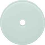 Glass cover plate for rot. switch/spring-return push-button, glass