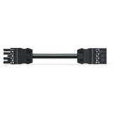 pre-assembled interconnecting cable Cca Socket/plug black