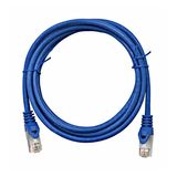 Patchcord RJ45 shielded Cat.6a 10GB, LS0H, blue,  5.0m