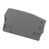 TERMINAL BLOCK & STRIP INSULATING ACCESSORIES, END SECTION COVER, USED WITH SCREW CLAMP TERMINAL BLOCKS, -67 – 230 °F [-55 – 110 °C]