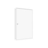 Flush-mounted frame flat + door 3-21, 3-part system, 100mm