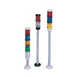 Allen-Bradley, 855EP-B24Y3Y8Y4P1, Control Tower Stack Light, Pre-Assembled, 10cm Pole Mount with Cap, Black Housing, 24V AC/DC Full Voltage, Green Steady LED, Yellow Steady LED, Red Steady LED, Single-Circuit Piezo Sound Module