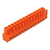 THT female header straight Pin spacing 5.08 mm orange