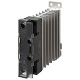 Solid-state relay, 1 phase, 27A, 100-480 VAC, with heat sink, DIN rail G3PJ2012M