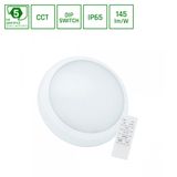 NYMPHEA CITY PRO 2 24/30W CCT 230V 120st IP65 IK08 FI320x80mm white round, sensor + remote, 5y warranty