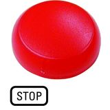 Lens, indicator light, red, flush, STOP