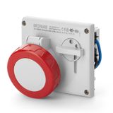 INTERLOCKED SOCKET 3P+N+E IP67 16A 6h