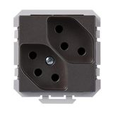 Socket outlet 2XT13 10A 250V magnesium