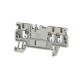 Feed-through terminal block, PUSH IN, 1.5 mm², 500 V, 17.5 A, Number o