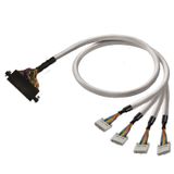 PLC-wire, Digital signals, 10-pole, Cable LiYY, 1 m, 0.14 mm²