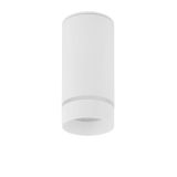 Sandy White Aluminium & Acrylic LED GU10 1x10 Watt IP20 220-240 Volt Bulb Excluded D: 6 H: 12.5 cm