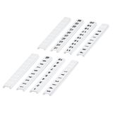 CLIP IN MARKING STRIP, FLAT, 6MM, 10 CHARACTERS 1 TO 10, PRINTED HORI