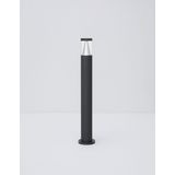 Sandy Black Aluminium Silver Aluminium & Clear Acrylic LED 8 Watt 937Lm 3000K 220-240 Volt Beam Angle 120O IP65 D: 9 H: 83 cm