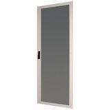 Transparent door (steel sheet) with clip-down handle IP55 HxW=1530x370mm