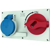 Panel mounted recept., 16A3p6h230V,DUO