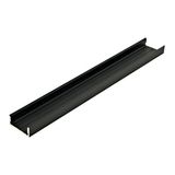 Aluminium profile LBF, L-2000mm W-19mm H-8mm black