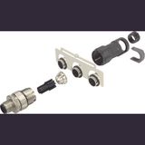 M12-L male 5p A-cod. with conduit M17x1