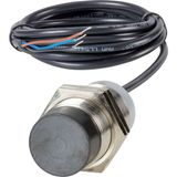 Proximity switch, E57G General Purpose Serie, 1 NC, 3-wire, 10 - 30 V DC, M30 x 1.5 mm, Sn= 22 mm, Non-flush, NPN, Stainless steel, 2 m connection cab
