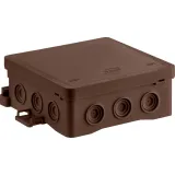 Surface junction box NS7 FASTBOX&HOOK brown