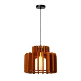 Lucide ROLLO - Hanging lamp - 1xE27 - Terracotta