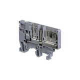 M4/6,3G,2, SPECIFIC TERMINAL BLOCK, FEED THROUGH, GREY, 6X44.5X40.5MM, SCREW CLAMP