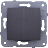 Karre Plus-Arkedia Dark Grey Dual Switch