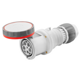 STRAIGHT CONNECTOR HP - IP66/IP67/IP68/IP69 - 3P+N+E 125A 346-415V 50/60HZ - RED - 6H - PILOT CONTACT - MANTLE TERMINAL